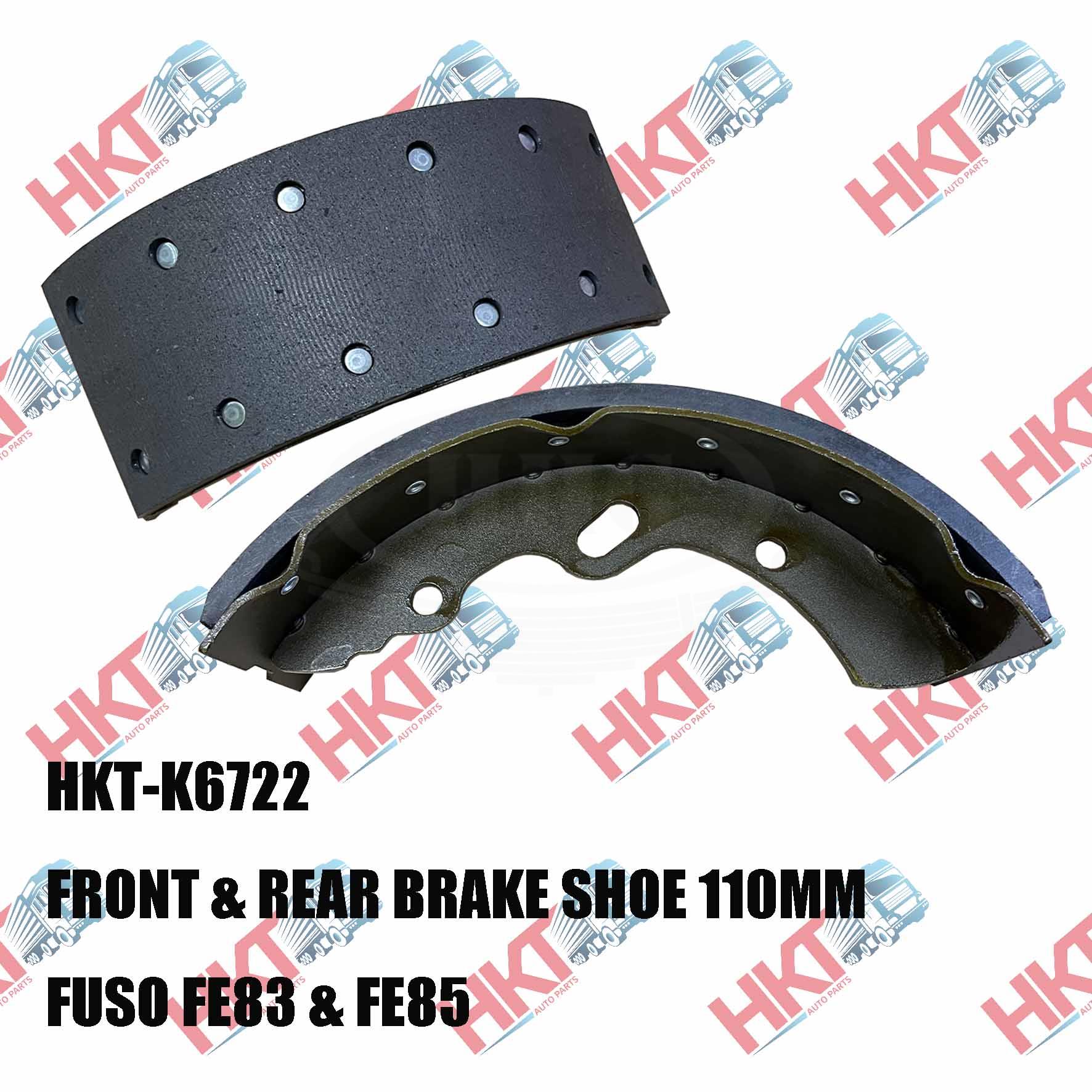 HKT - Fuso FE83PG & FE85PG Front & Rear Brake Shoe (HKT-K6722)