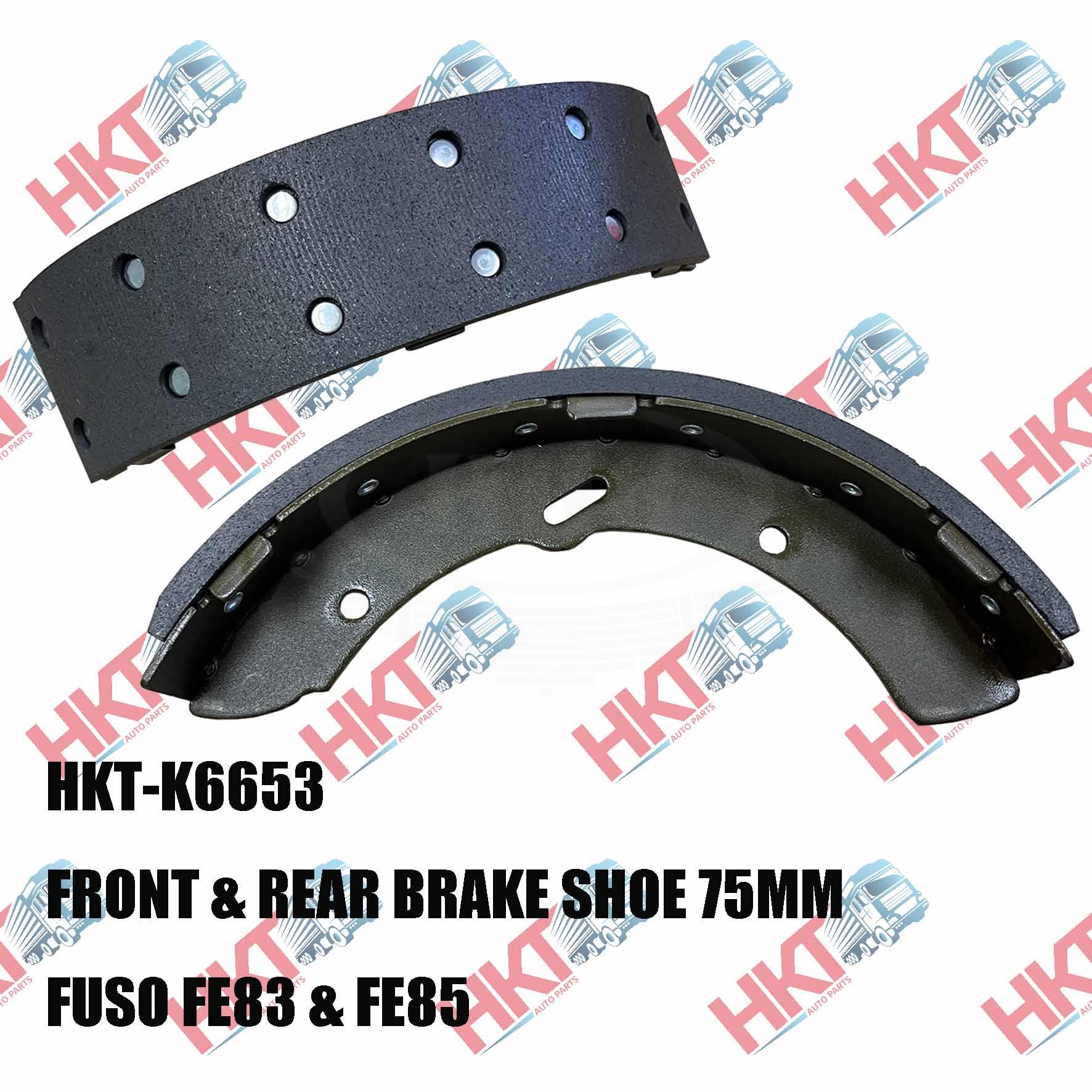 HKT - Fuso FE83 & FE85 Front & Rear Brake Shoe (HKT-K6653)