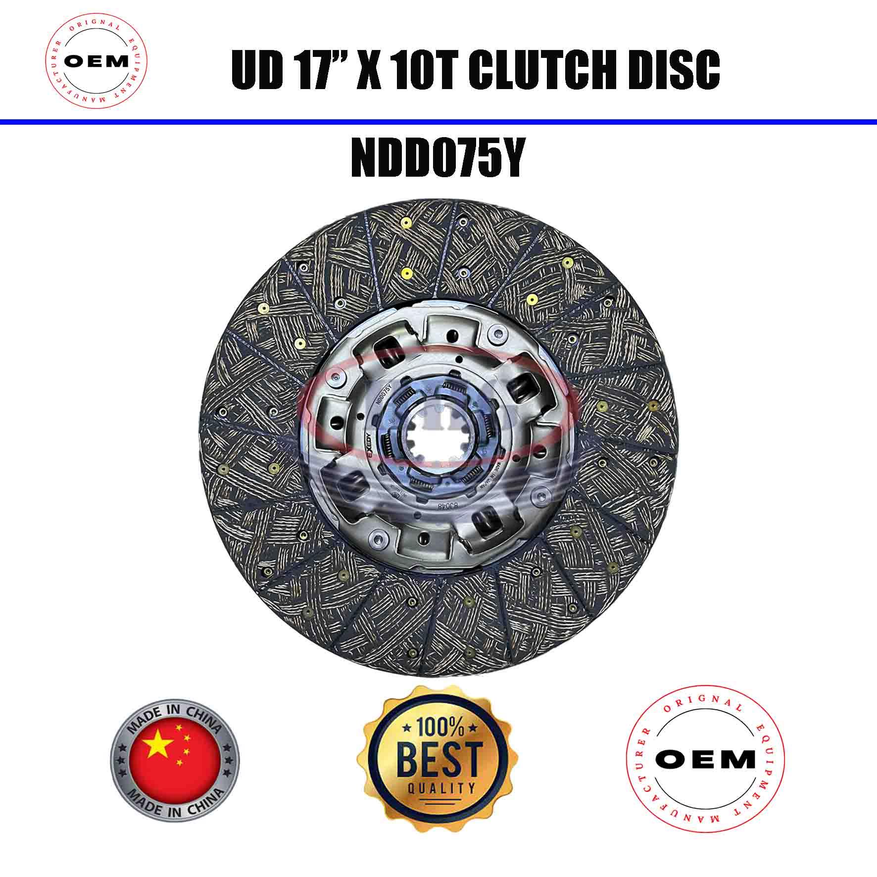 OEM UD CD4 17"X 10T Clutch Disc (NDD075Y)
