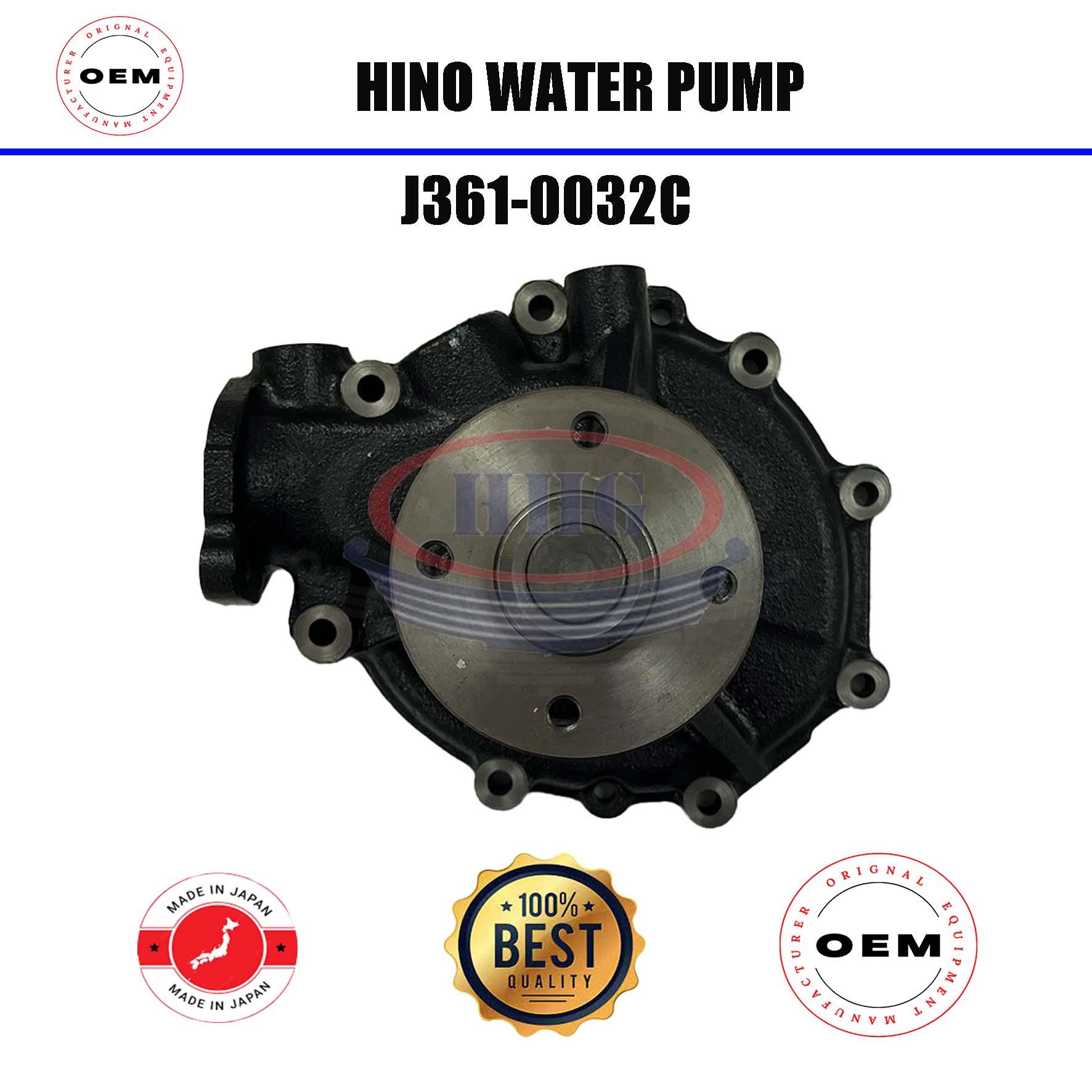 TBK Hino J05E J08E Water Pump (J361-0032C)/(16100-E0373)