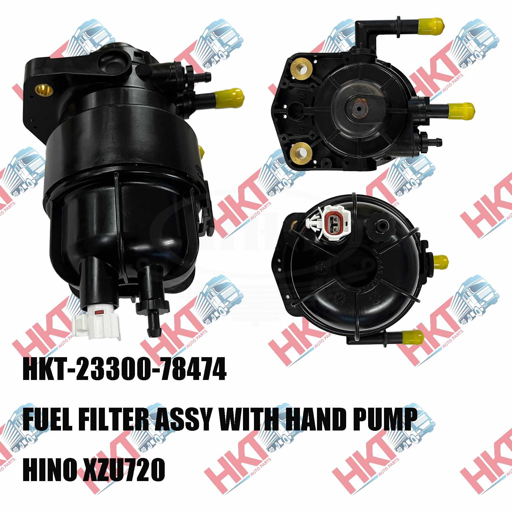 HKT- Hino XZU720 Fuel Filter Assy With Hand Pump (HKT-23300-78474)