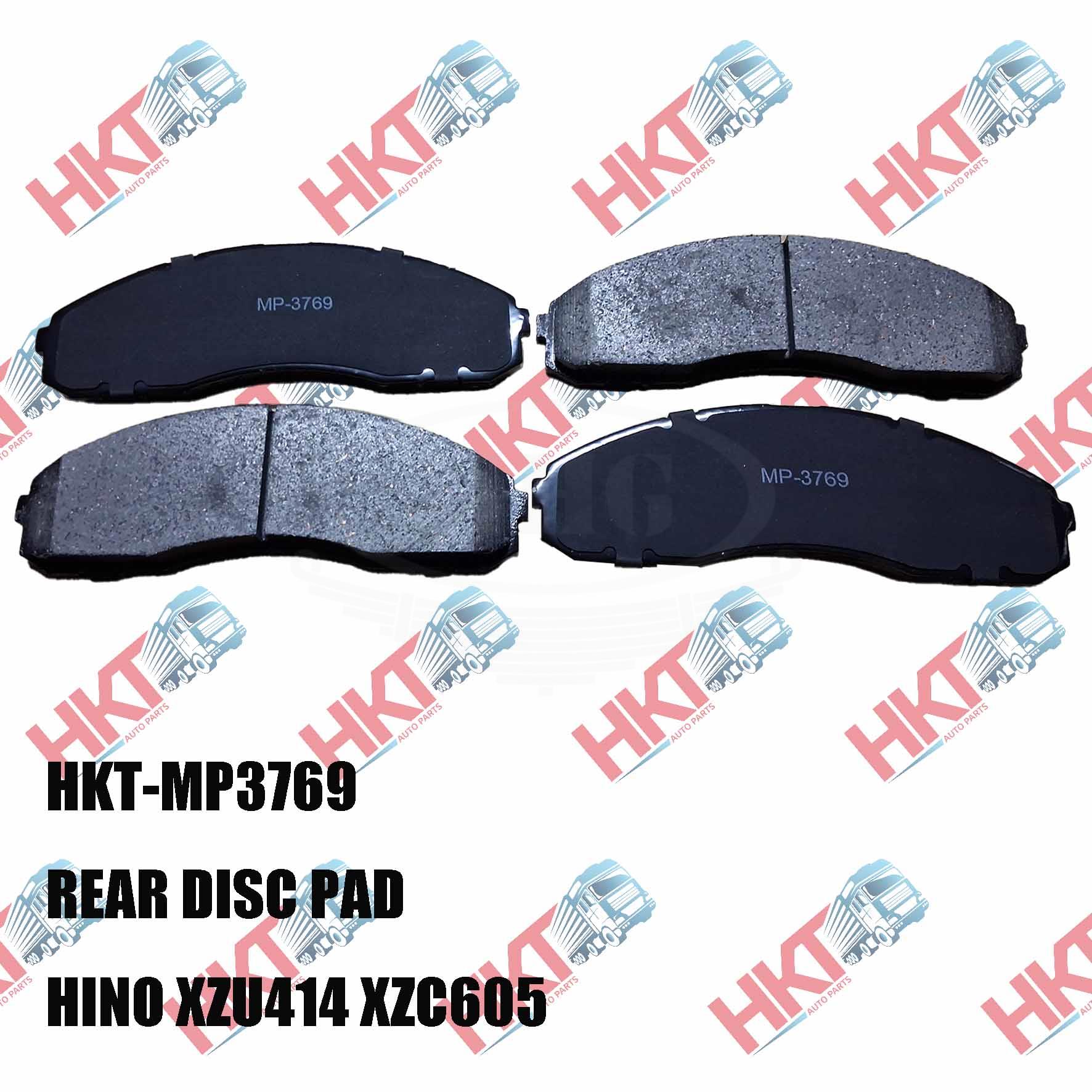 HKT - Hino XZU414 XZC605 Rear Disc Pad  (HKT-MP3769)